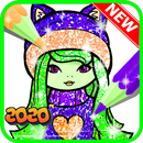 Cute Dolls Gliter Coloring offline 2020 APK