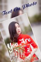 Text on Photos - Name Art poster