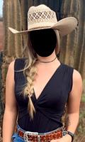Fashion Women Hats Photo Suit Affiche