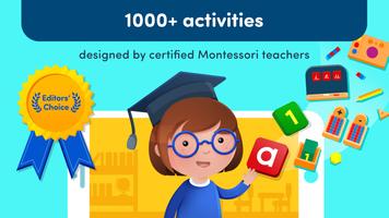 Montessori Preschool, kids 3-7 الملصق