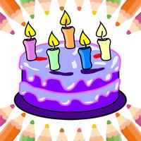 Birthday Coloring Pages اسکرین شاٹ 1