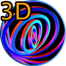 3D Hypnotic Spiral Rings PRO-APK