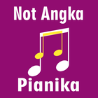 Not Angka Pianika ikona