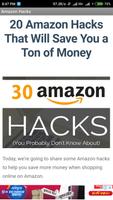 Poster 30 Amazon Hacks to Save Money