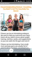 Bodybuilding Female Workout Affiche