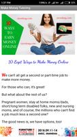 Ideas to Make Money From Home Affiche