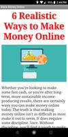 5 Realistic Ways to Make Money Online Affiche