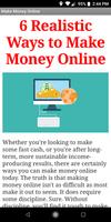 5 Realistic Ways to Make Money Online poster