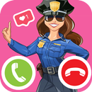 شرطة البنات مكالمة وهمية APK