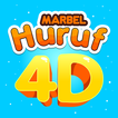 Marbel Huruf 4D - Flashcard Au