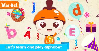 Poster Learn Alphabet with Marbel