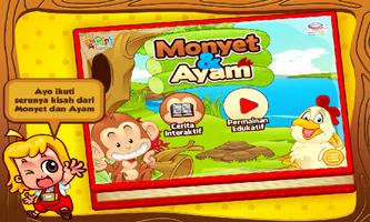 Cerita Anak: Monyet dan Ayam ポスター