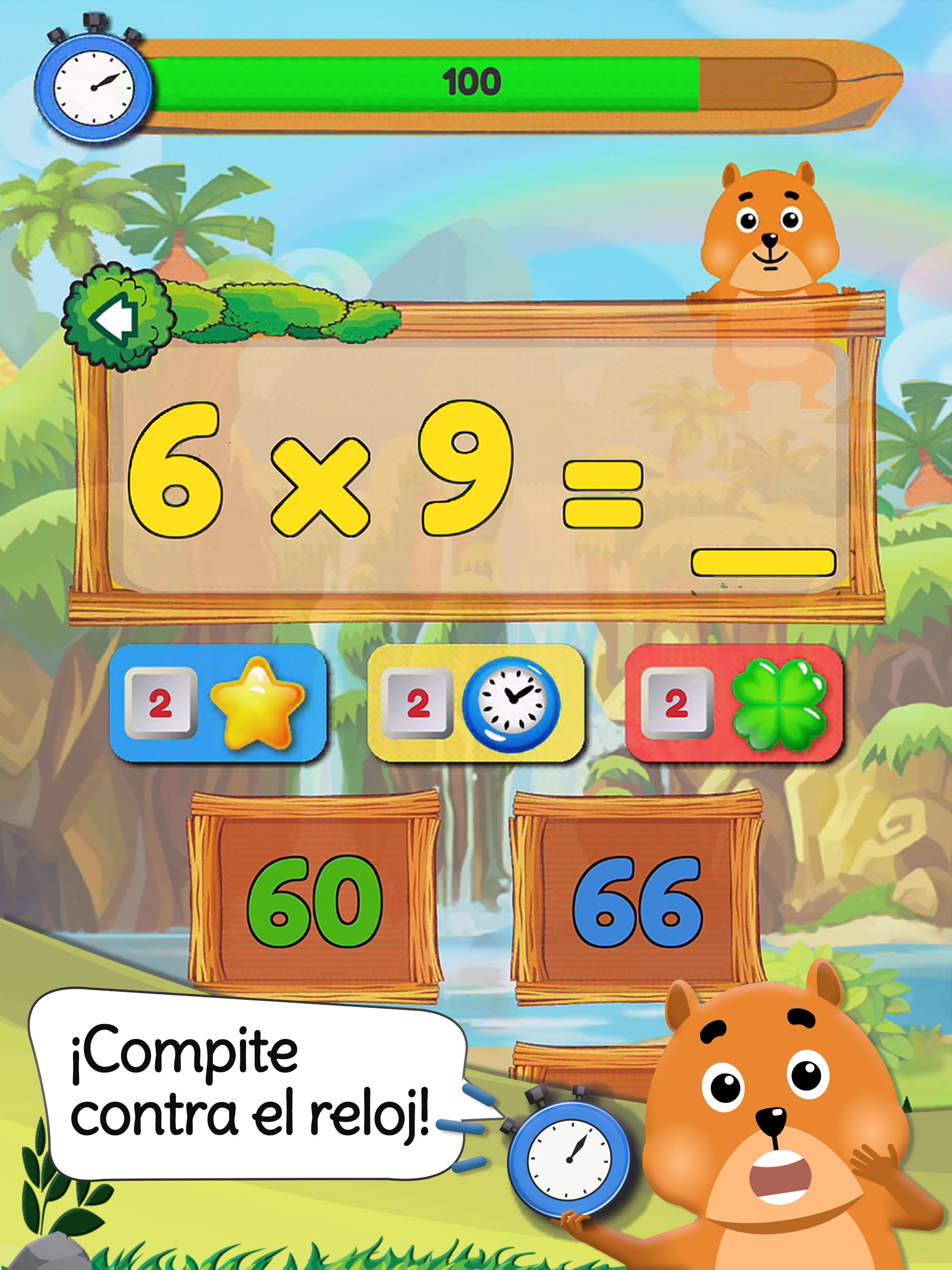 Juegos De Tablas De Multiplicar Gratis Para Niños For Android Apk