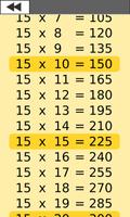 Multiplication tables screenshot 2