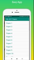 SSC CGL 2017 Papers Affiche
