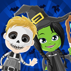 Halloween. Juegos y disfraces icono