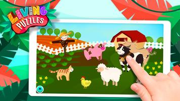 Puzzles pour enfants - Apprendre sons d’animaux capture d'écran 2