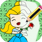 Kids Princess Coloring Book ไอคอน