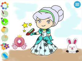 Kids Princess Coloring Book تصوير الشاشة 3