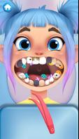 ألعاب طبيب الأسنان للأطفال الملصق