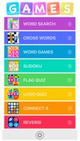 Puzzle book - Words & Number Games پوسٹر