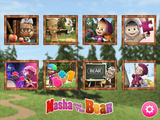 Masha and the Bear. Educational Games Screenshots