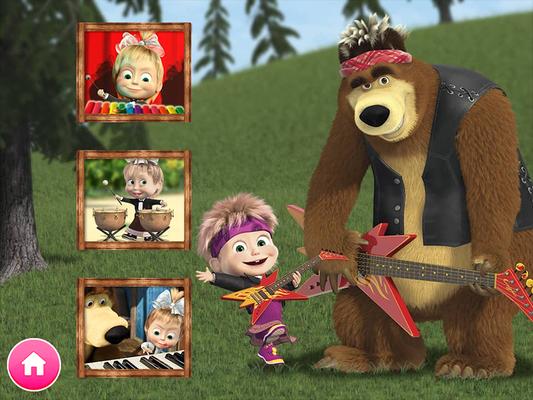 Masha and the Bear. Educational Games Screenshots