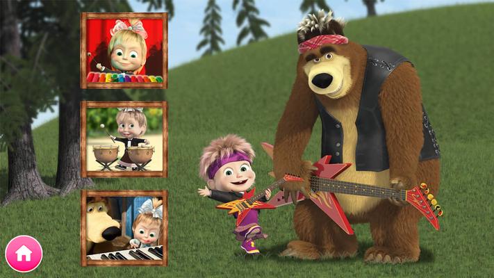 Masha and the Bear. Educational Games Screenshots