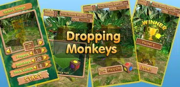 Dropping Monkeys 3D Board Game