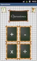 suma resta  división de juegos Poster