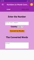 Numbers to Words Converter تصوير الشاشة 1