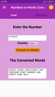 Numbers to Words Converter تصوير الشاشة 2