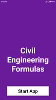 Civil Engineering Formulas plakat