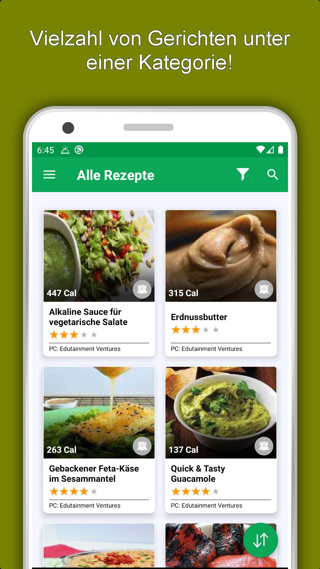 Gebackene Rezepte für Diäten