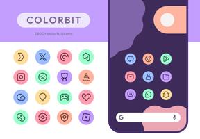 Colorbit Icon Pack پوسٹر