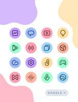 برنامه‌نما Colorbit Icon Pack عکس از صفحه