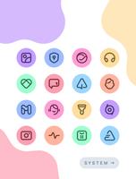 برنامه‌نما Colorbit Icon Pack عکس از صفحه
