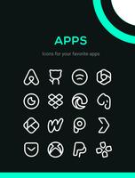 Linebit Light Icon Pack ポスター