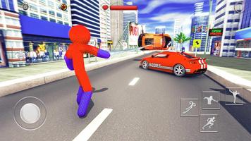 Spider Rope Hero Stickman Adv. Plakat