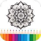 Mandala Coloring Book Art Lake icon