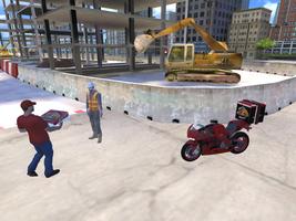Pizza Delivery Bike Simulator imagem de tela 1
