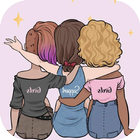 Cute BFF Wallpaper for Girls icono