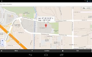 برنامه‌نما GPS Coordinates Finder عکس از صفحه