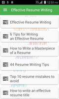 Effective Resume Writing Cartaz