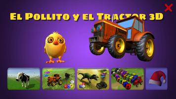El Pollito y el Tractor الملصق