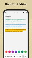 Fast Note Lite screenshot 2