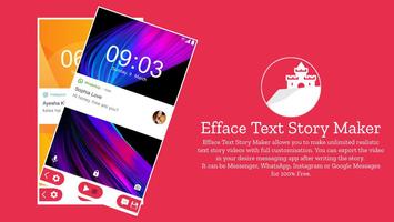 Efface Text Story Maker Cartaz