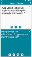 French - Turkish syot layar 2