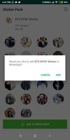 BTS Army Sticker for WhatsApp - WAStickerApps KPOP capture d'écran 2