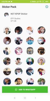 NCT Sticker for WhatsApp - WAStickerApps KPOP 截图 1